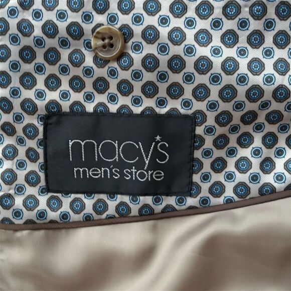 Michael Kors Men's Brown 100% Camel Hair Blazer Size 44 Formal Two-Button - Picture 8 of 9